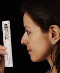 before rhinoplasty female patient left side view case 5163